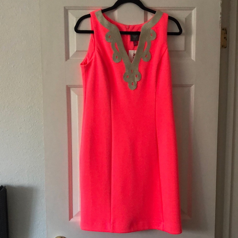 Hot pink mini dress!